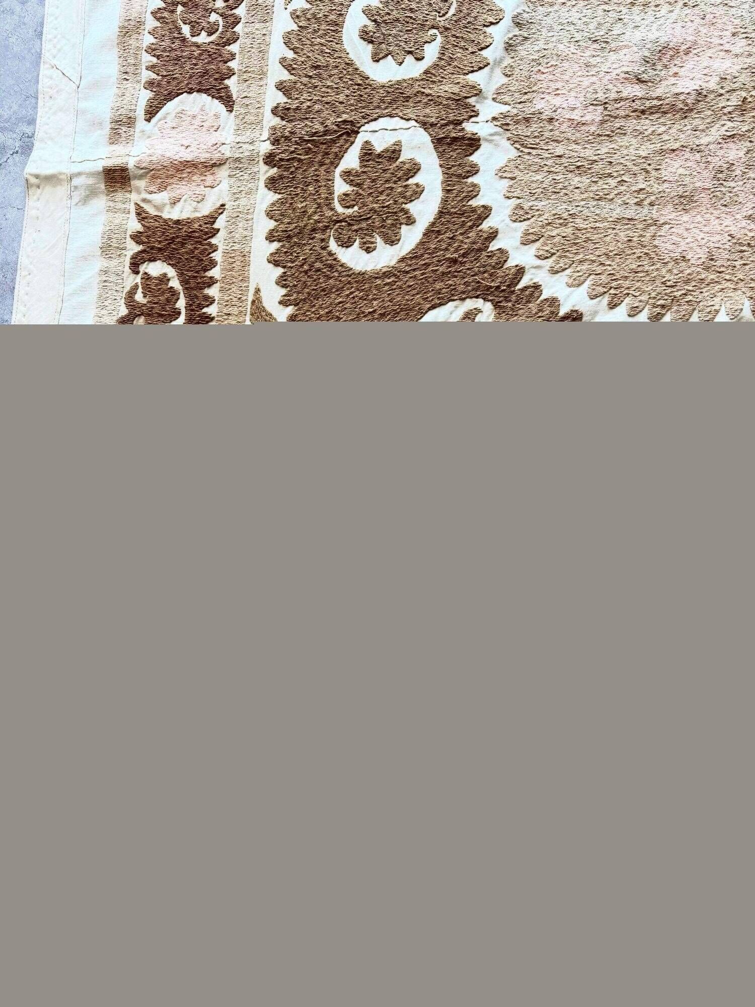 Vintage hand-embroidered tablecloth 153x154 cm