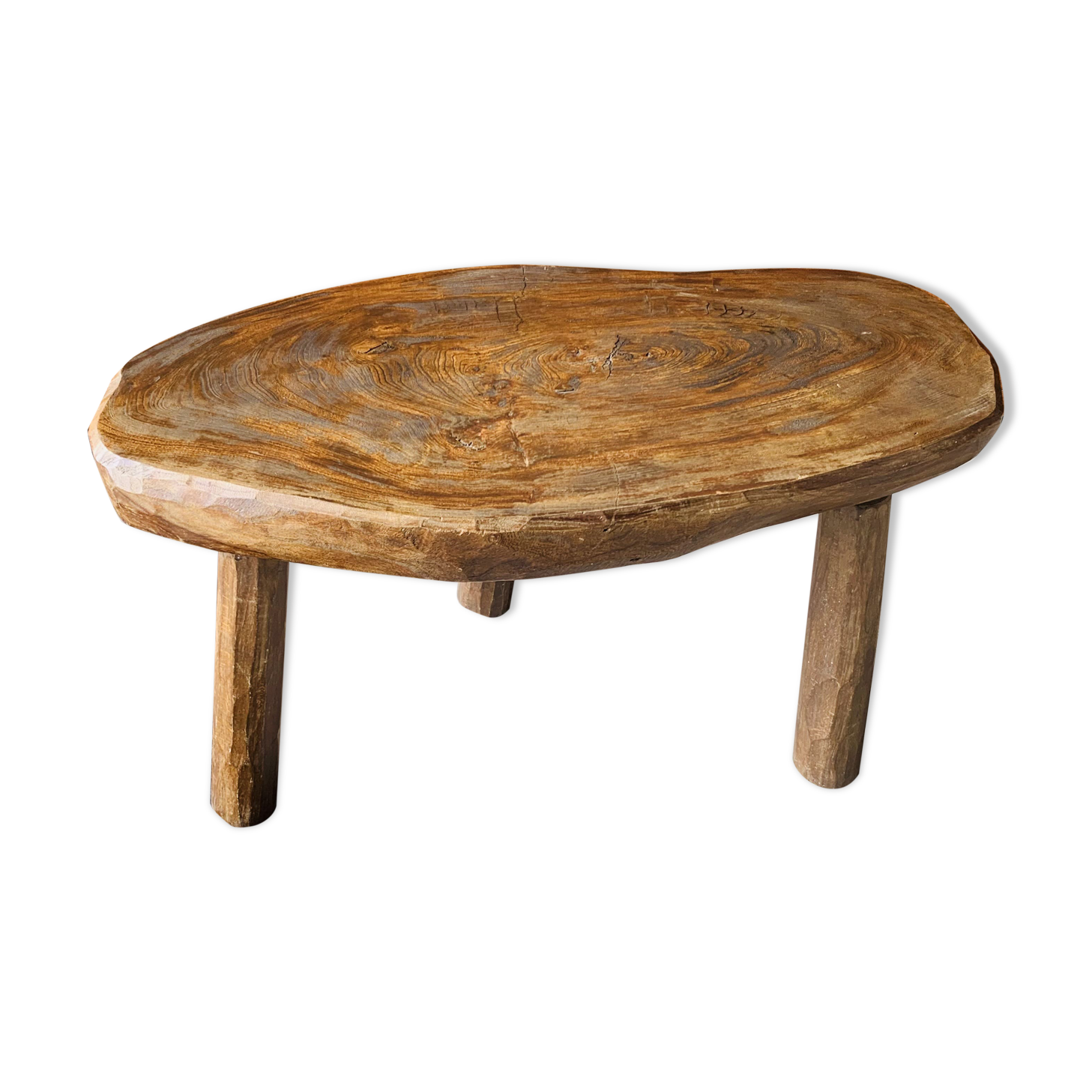 Brutalist tripod coffee table