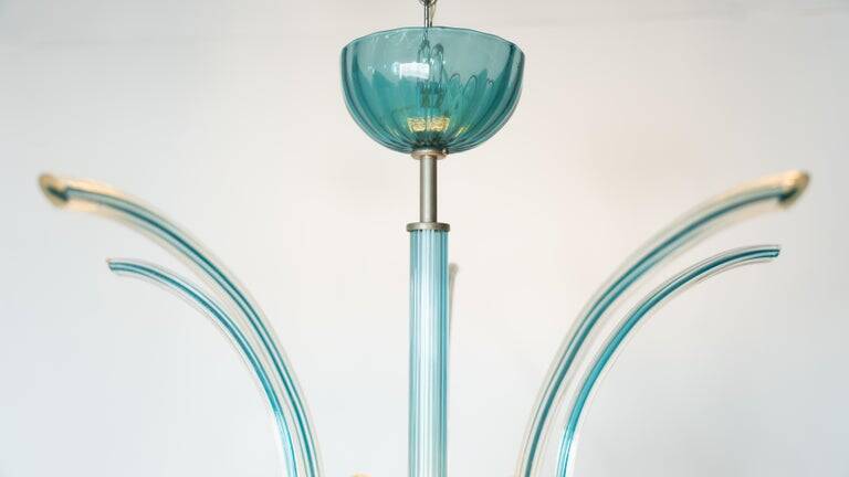 Chandelier Fontaine Murano No. 99.35 by Venini, Italy, 1975
