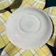 Dessert plates Salins France towel pattern from the 50s-60s.