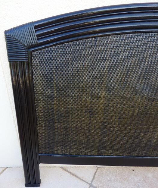 Rattan headboard