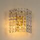 pair of crystal wall lights by Kinkeldey, Germany, 1970s.