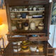 Two-body walnut buffet renaissance