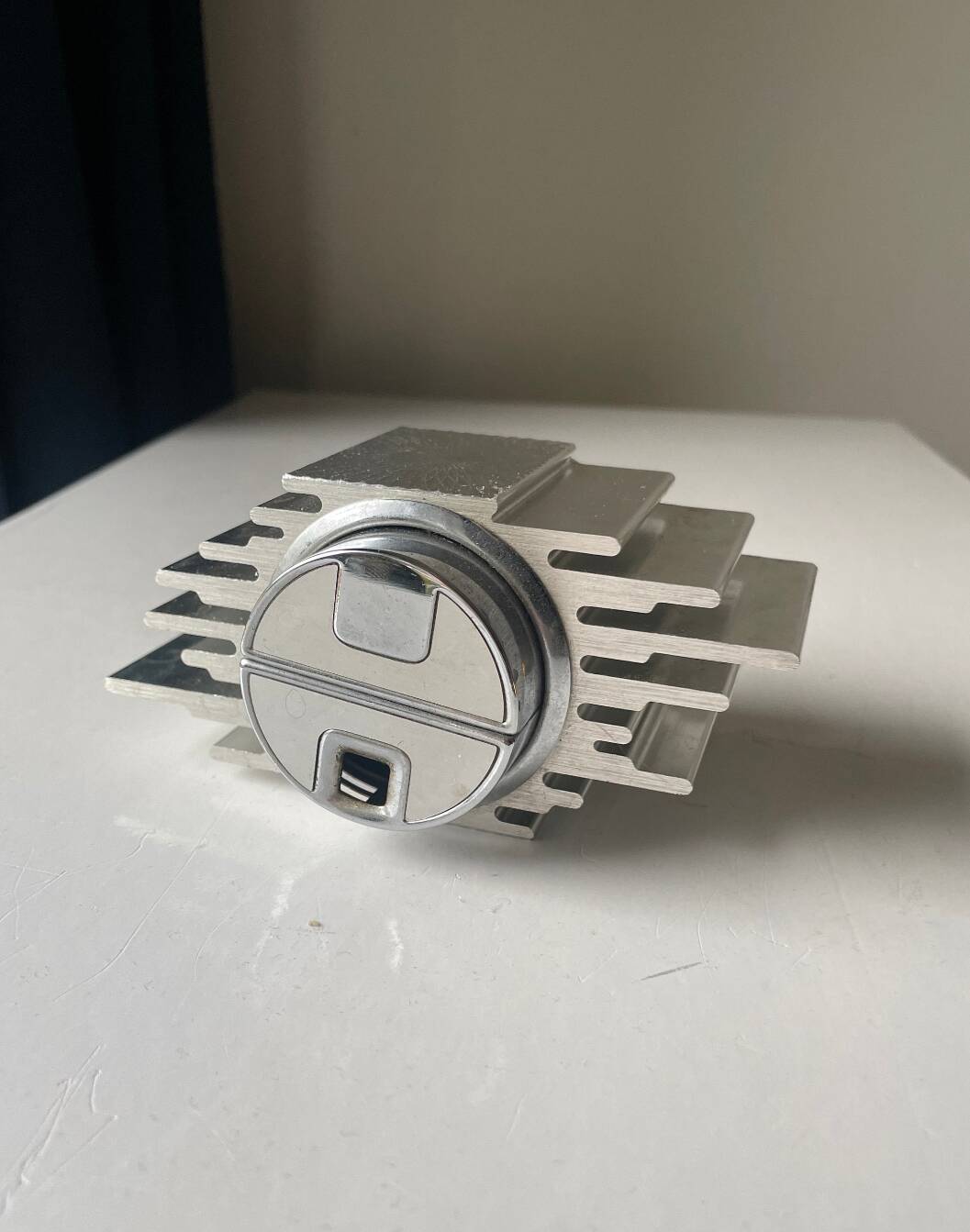 Vintage Modernist  SAROME Japan Table lighter brutalist space age