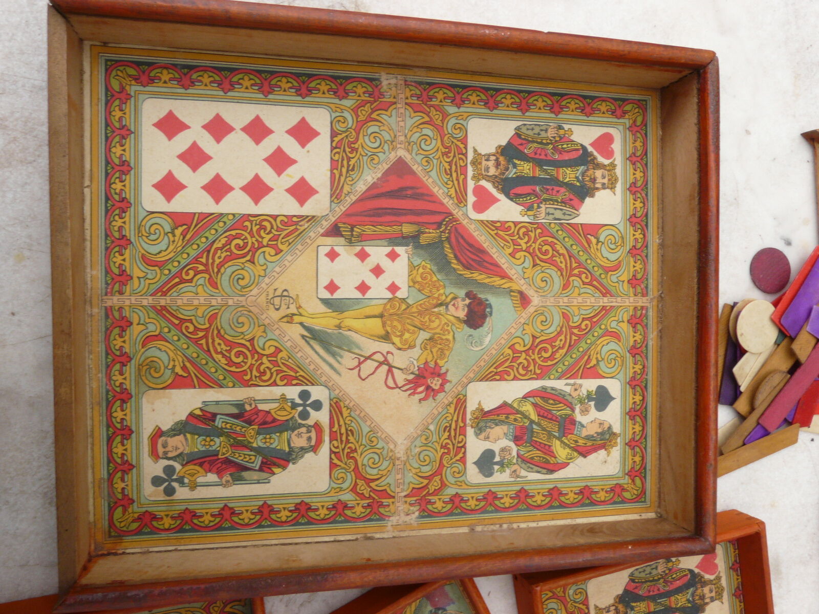 Ancient wooden yellow dwarf game