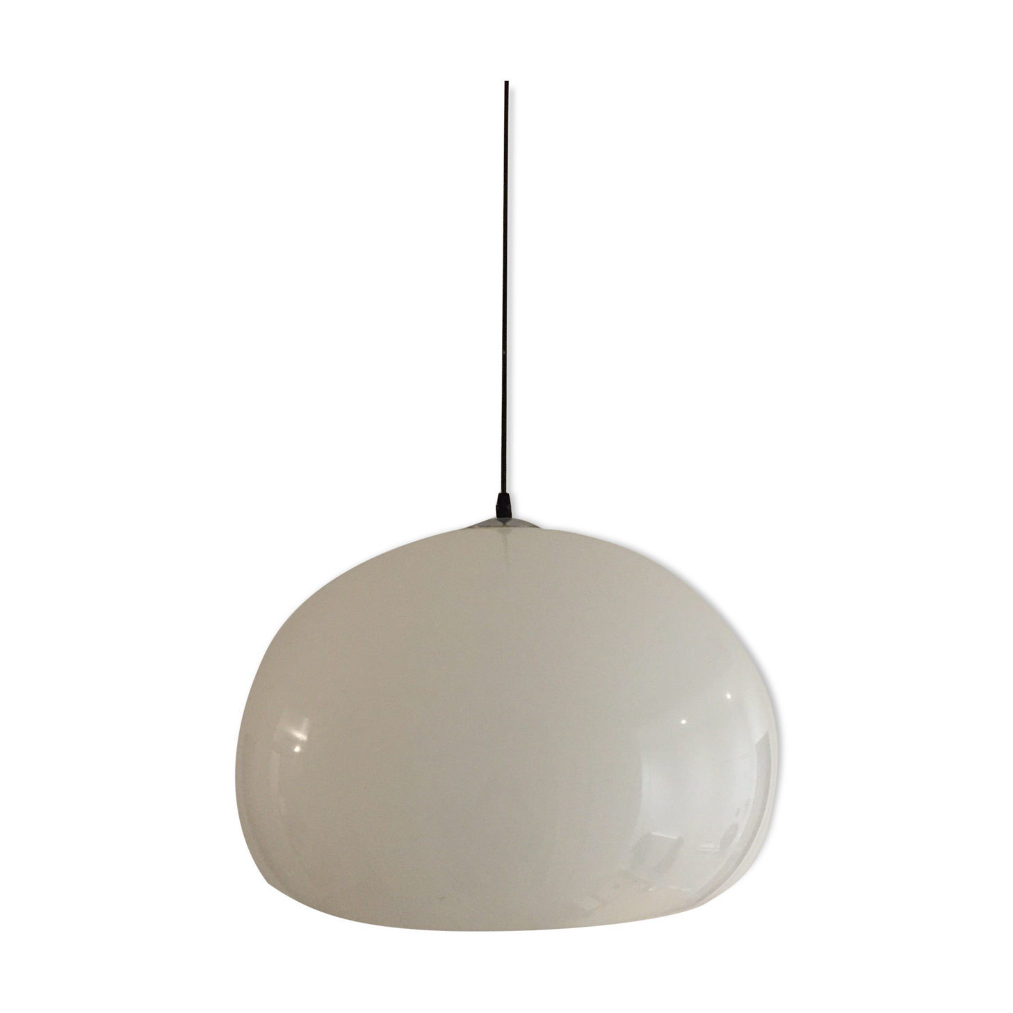 Half-sphere hanging in plexiglas vintage design year 1970
