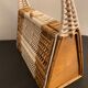 Rattan handbag and scoubidou's threads, 1950