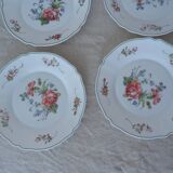 18 plates ronsard, flowers Arcopal 6 x plate hollow dessert
