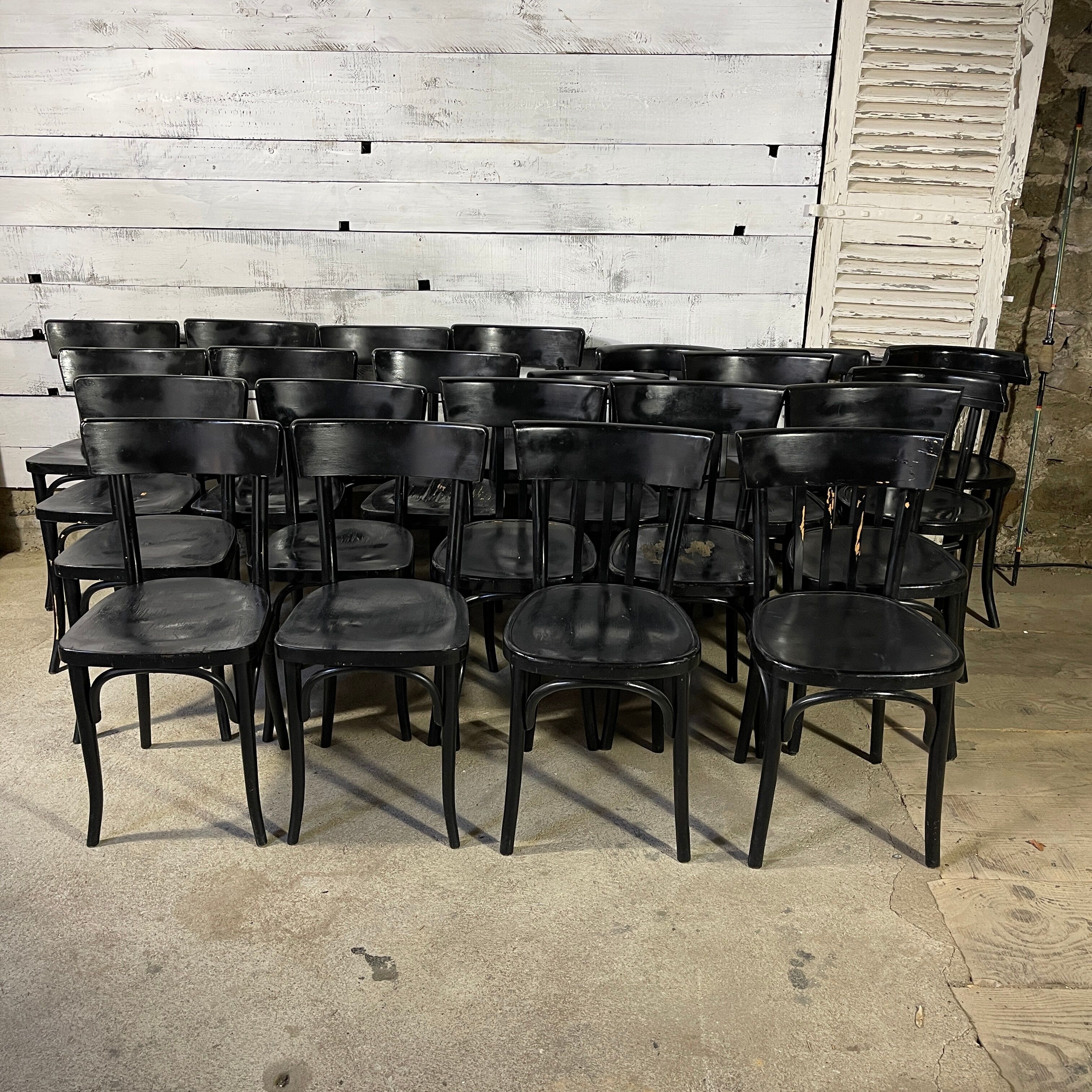Set of 22 bistro chairs