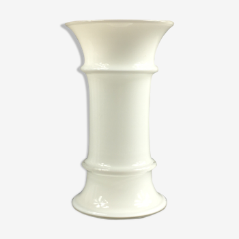 Danish white apoteker vase by Sidse Werner ed. Holmegaard, 1980s