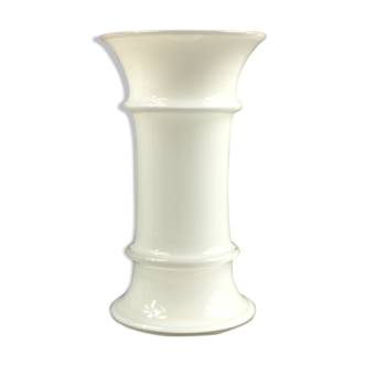 Vase danois d’Apoteker blanc de Sidse Werner ed. Holmegaard, années 1980