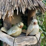 Numbered ceramic birds