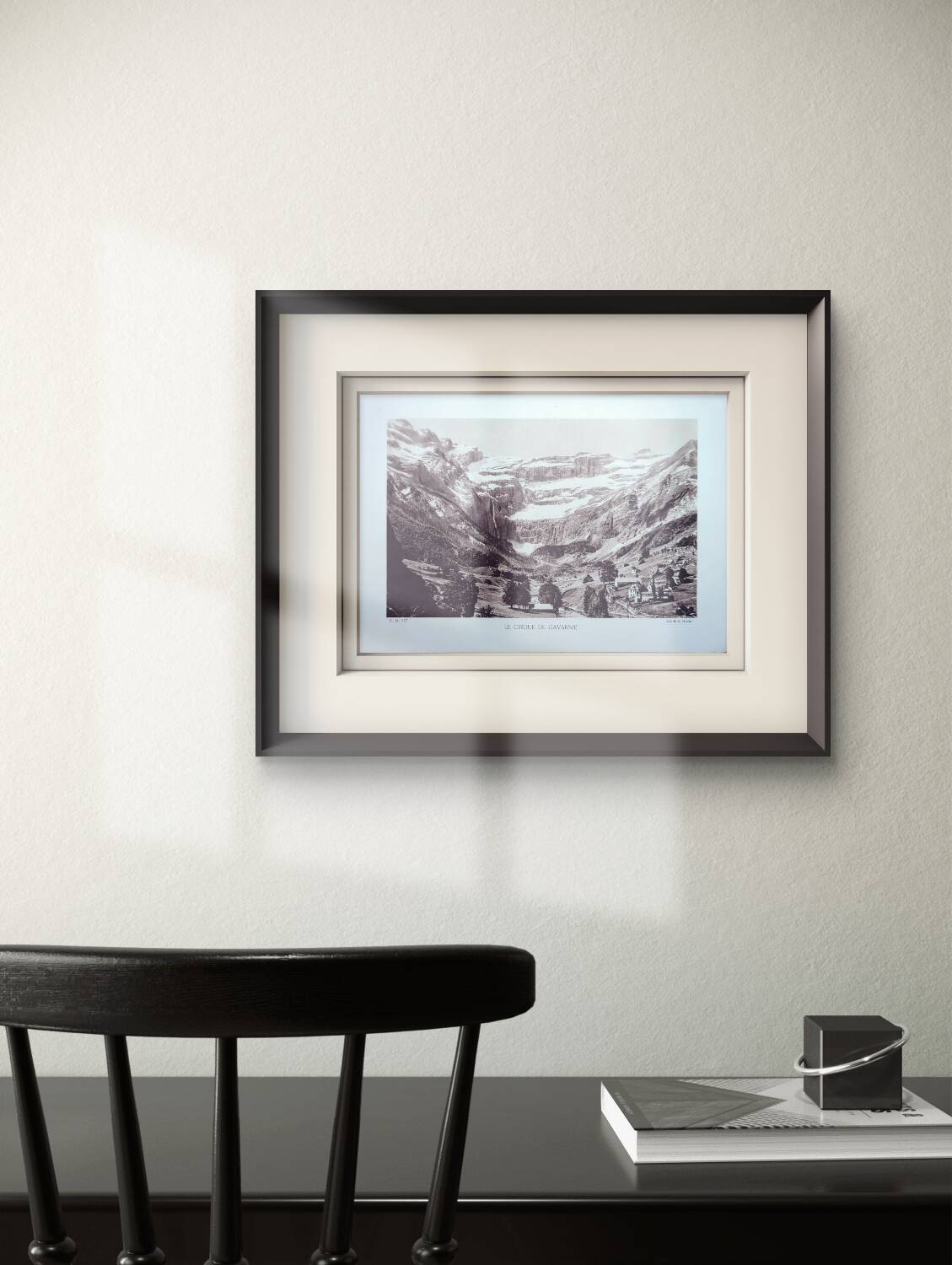 The circus of Gavarnie, Hautes-Pyrénées, photo print from 1937.