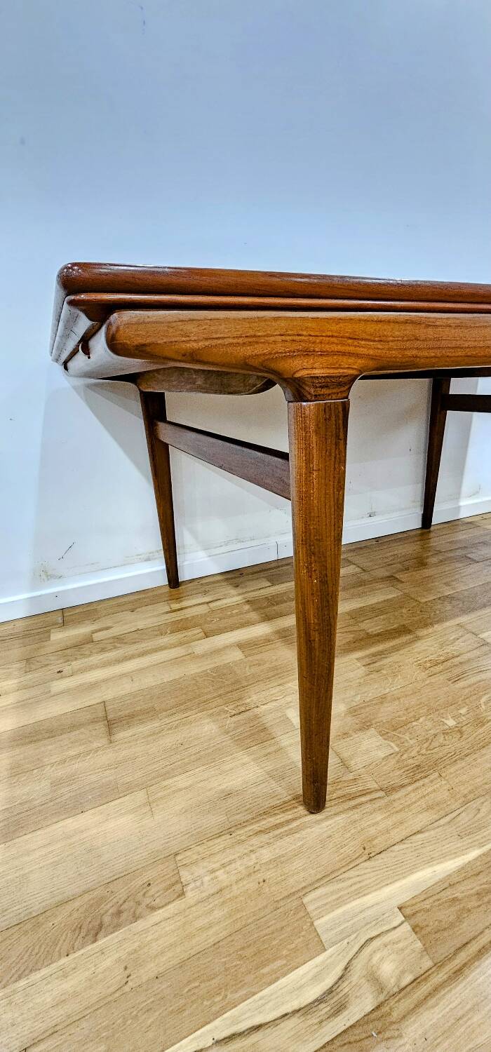 Danish teak table Scandinavian design by Johannes Andersen