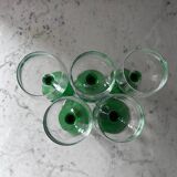 Set of 5 white wine glasses