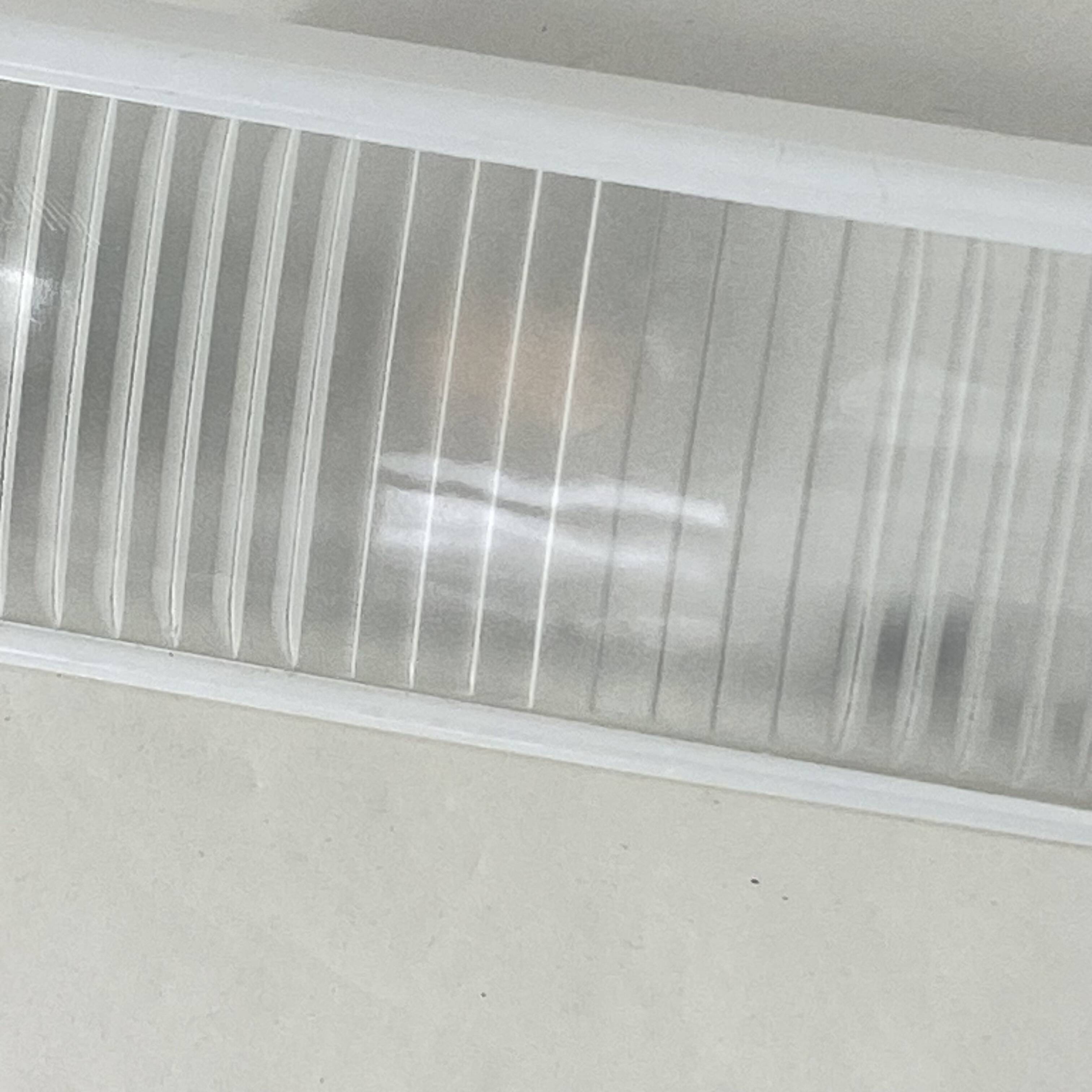 Holophane prismatic white enameled glass wall light LAMP-7317