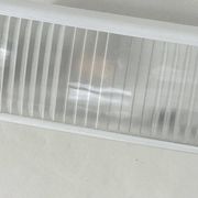 Holophane prismatic white enameled glass wall light LAMP-7317
