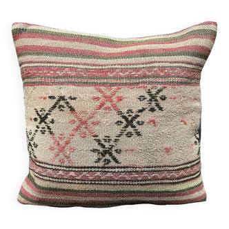 Housse de coussin rose vintage