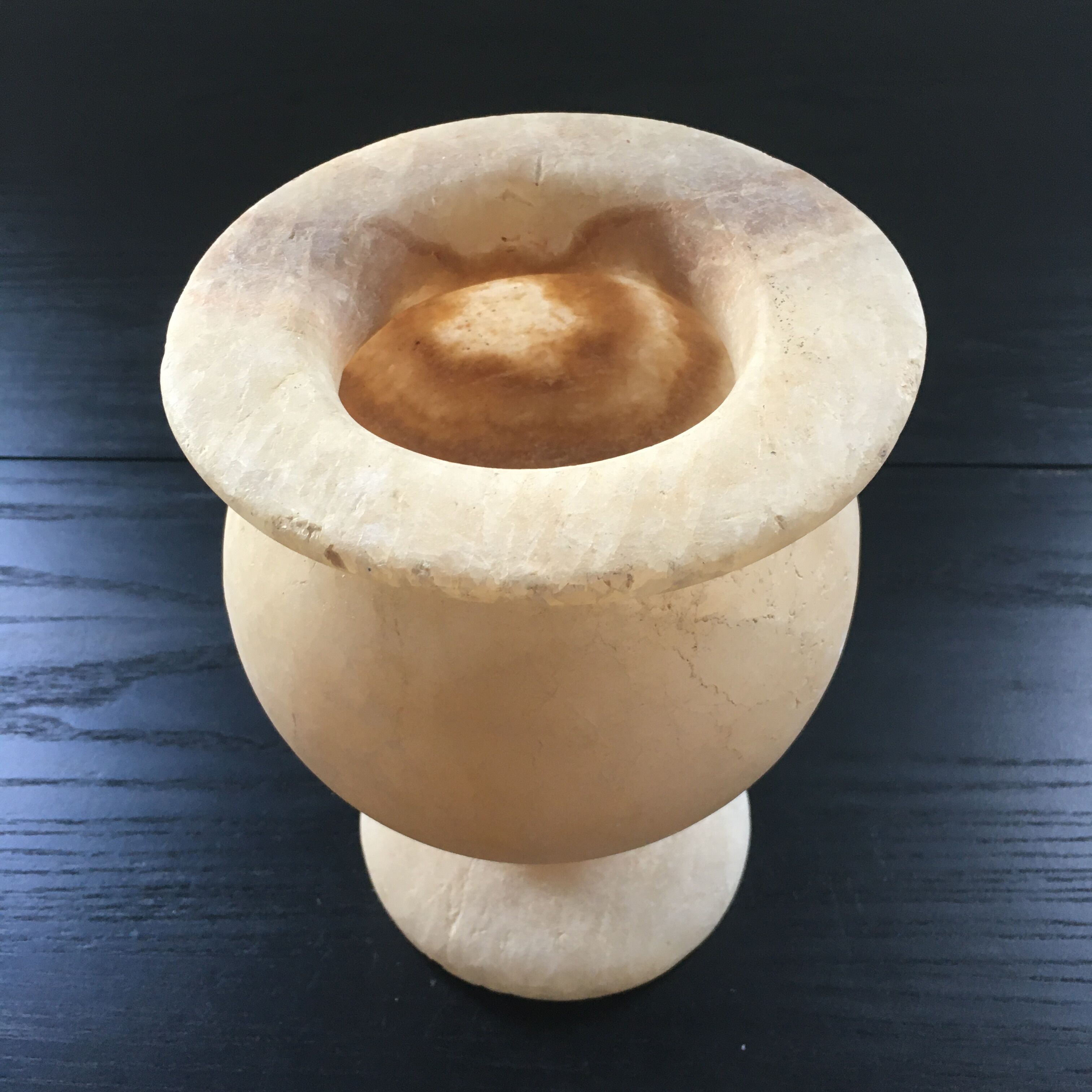 Medici style alabaster vase