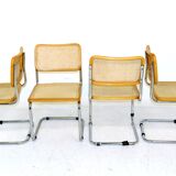 Set of 4 chairs "S32" Marcel Breuer, Italy, 2001