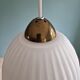 Scandinavian suspension lamp in white opaline 1960s