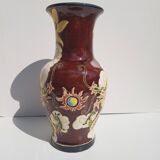 Ceramic vase decoration: 2 unwinged Dragons / Yin Yang Sun - Signed Pictogram (Signature on the ide