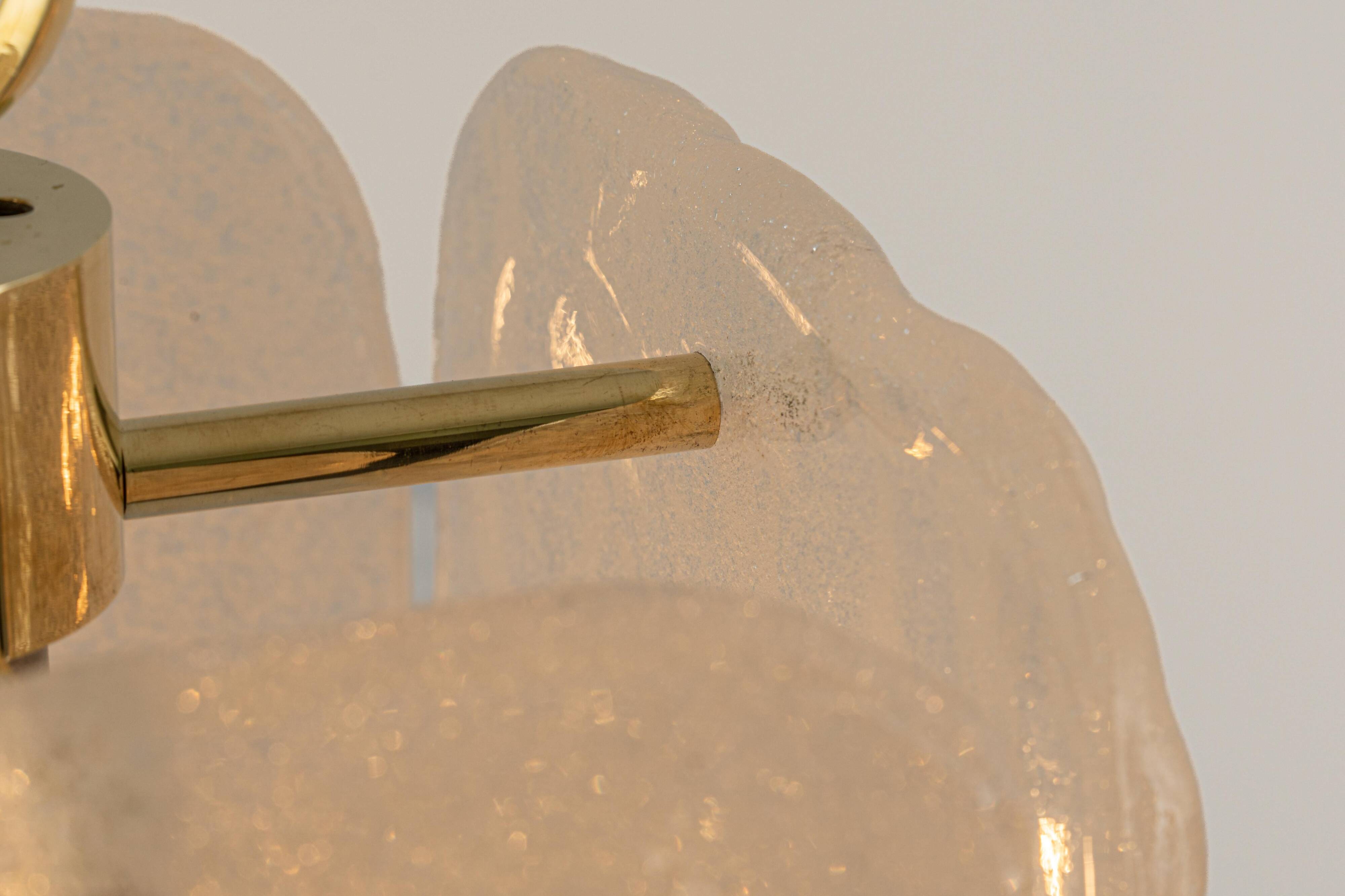 1 of 3 Small Murano glass pendant by Kalmar, Germany, 1960s