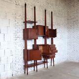 mid-century Italian Wall Unit & Bookcase, 1950s
