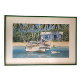 Voilier aux Antilles.–Guadeloupe, « du côté des Saintes ».