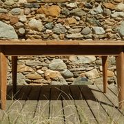 Splendide ancienne table scandinave à rallonges rénovée en chêne 2m58m