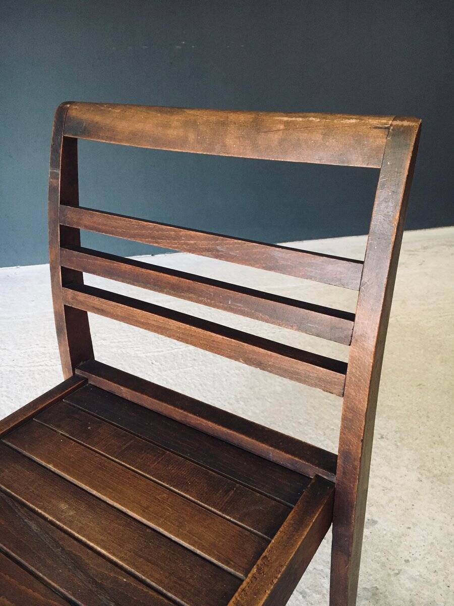 Reconstruction Dining Chair attributed to Rene Gabriel, France, 1940s