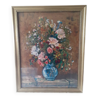 Bouquet of flowers painting by Serge Belloni