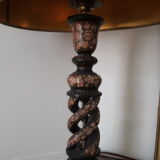 A bohemian-style lamp