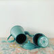 Vintage green enameled coffee pot