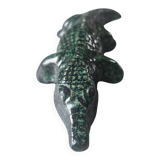 Accolay crocodile in glazed ceramic