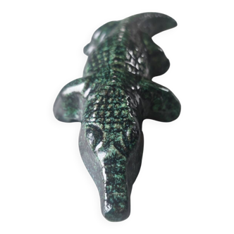 Accolay crocodile in glazed ceramic