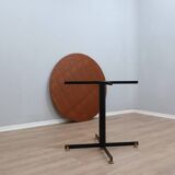 Vittorio Nobili 1950s round dining table in teak & brass