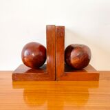 Pair of bookends in tuya magnifying glass