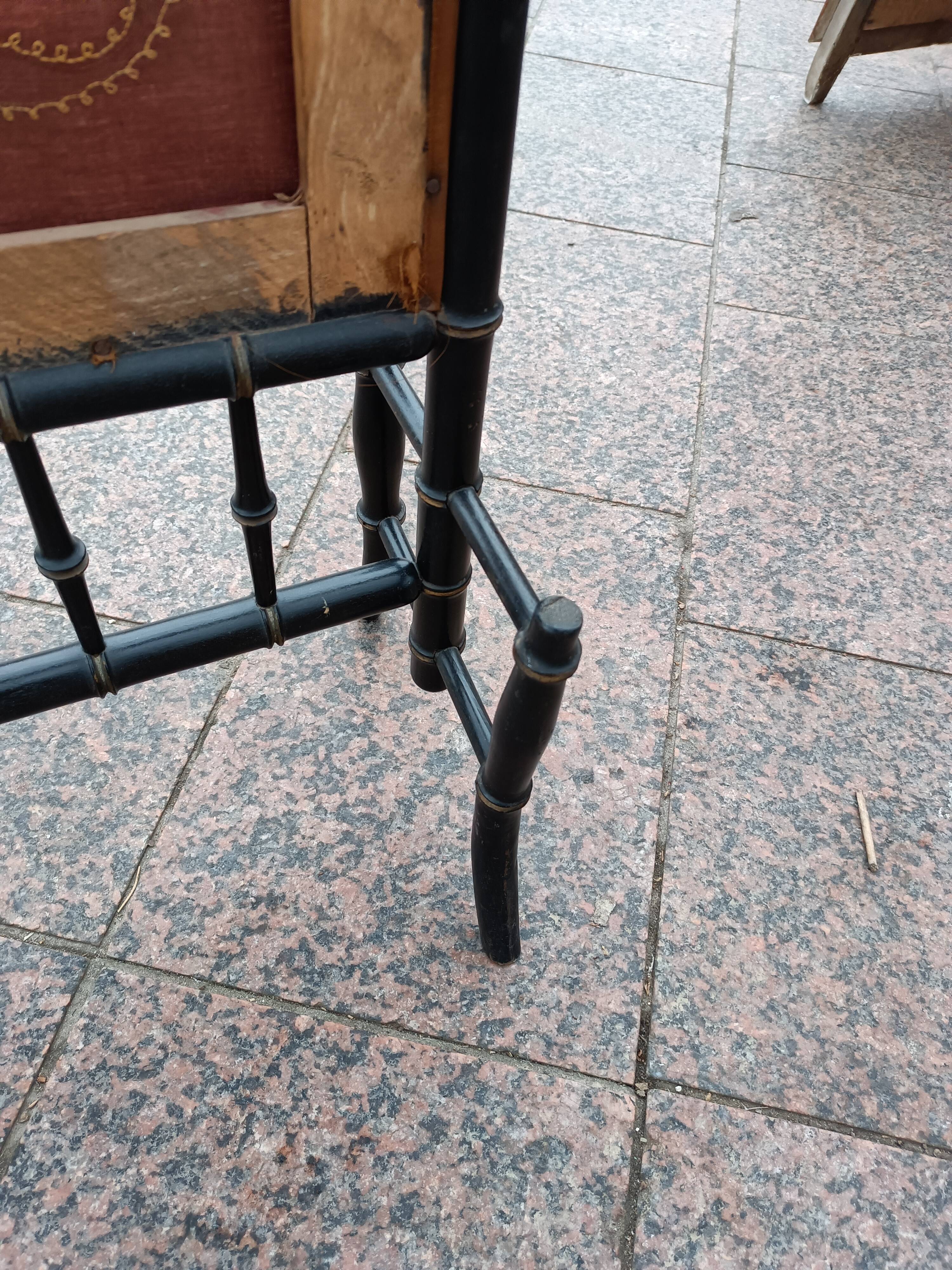 Old blackened wood Napoleon III era