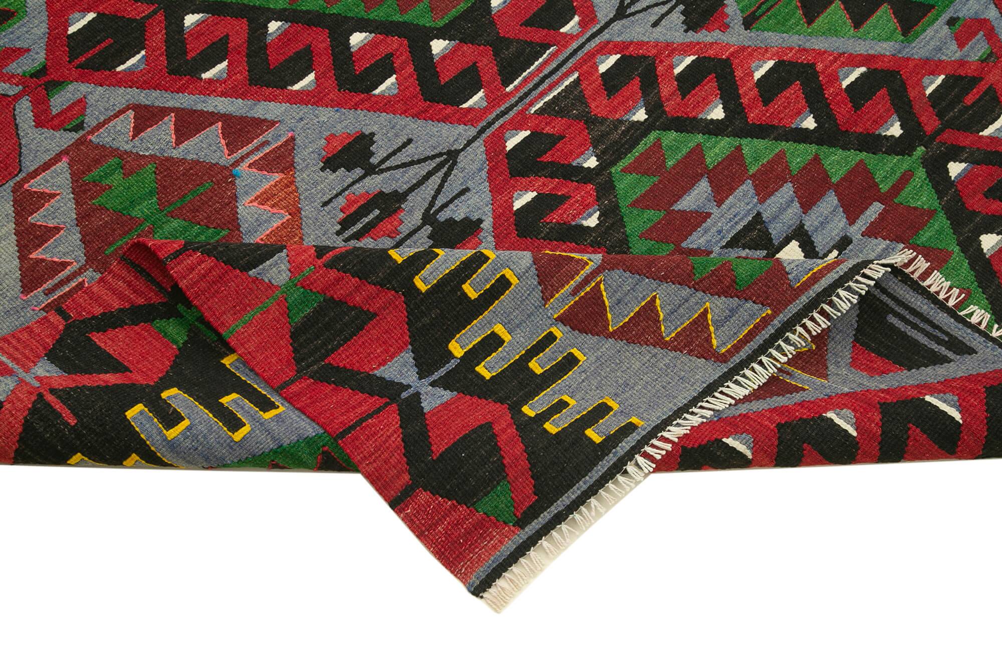 Turkish Handmade Vintage Anatolian Kilim 161 cm x 290 cm