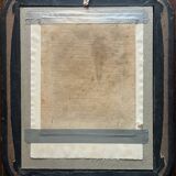 HST/P painting "Family portrait, Young woman" 19th century + frame