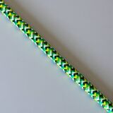 Space Age green glass hanging light