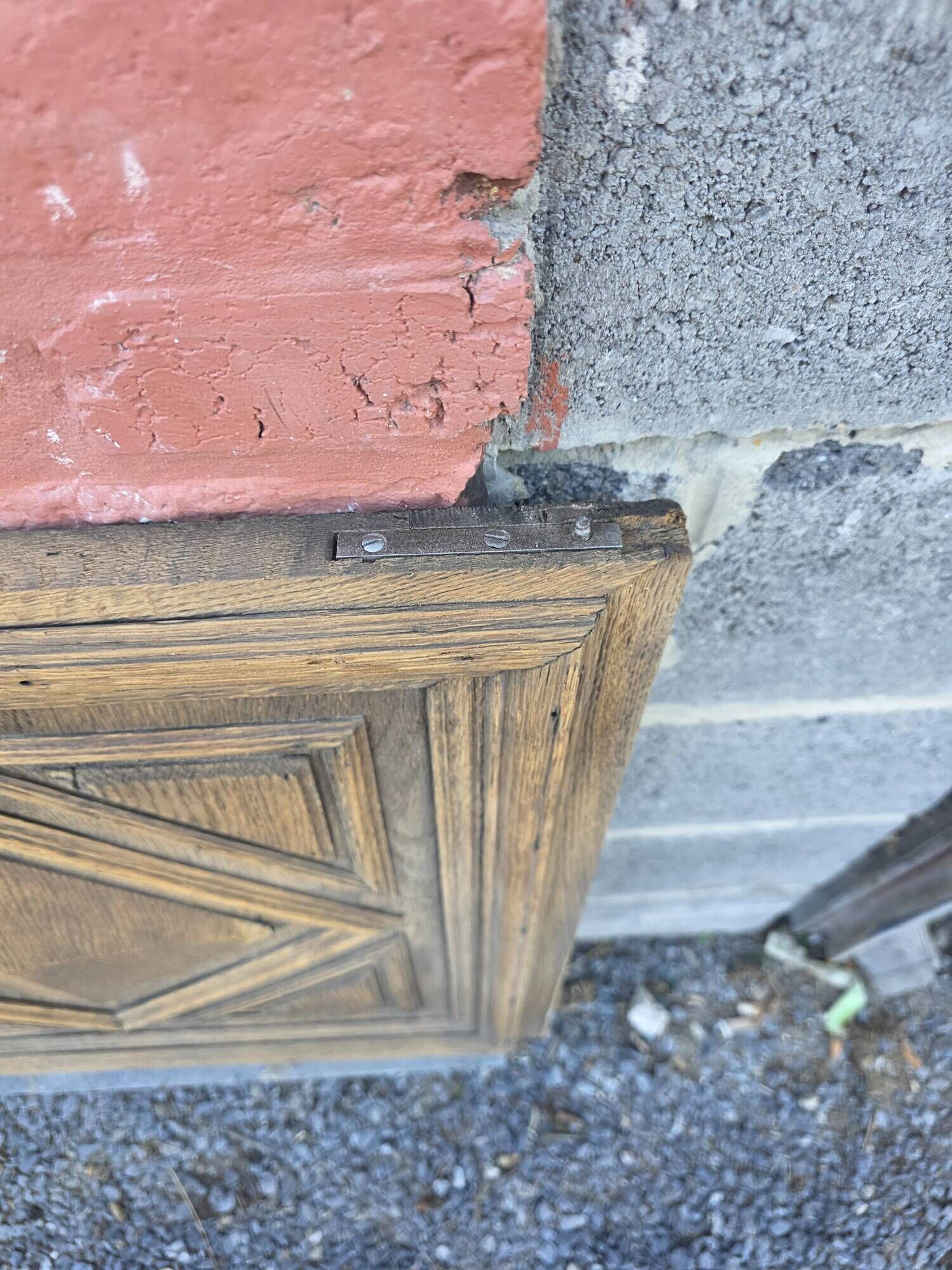Pair of old solid oak doors