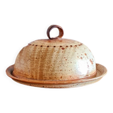 Plateau à fromage et sa cloche en grès