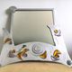 Miroir forme libre design "A Cause d'elle" années 90