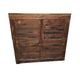 Antique English Mahogany Campaign Chest Of Drawers, 1820/30s