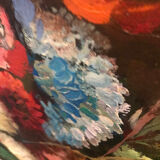 Still life with flowers, oil on canvas