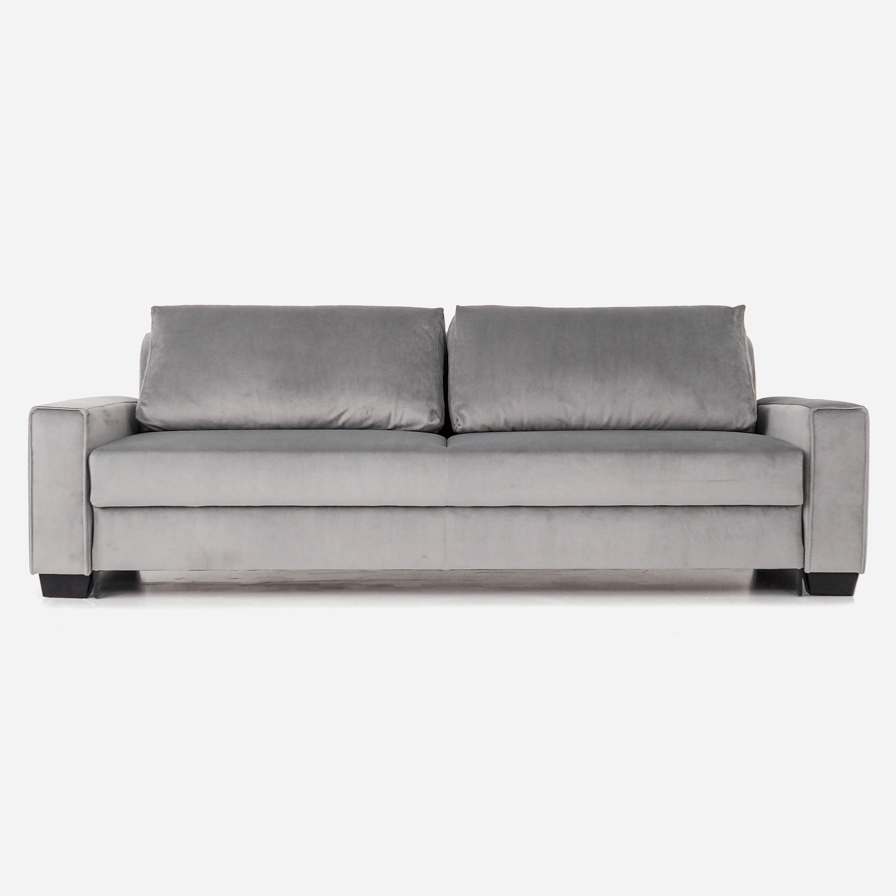 Canapé rejkiavik argent velour, design scandinave