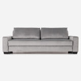 Canapé rejkiavik argent velour, design scandinave