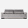 Canapé rejkiavik argent velour, design scandinave
